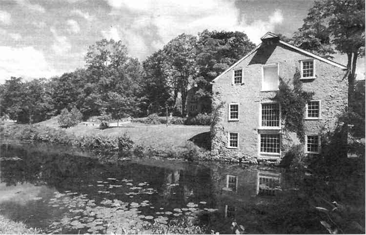 The old Morris Canal still winds behind a general store in Waterloo Village 