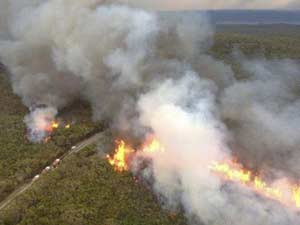 Wildfires North of Sydney, NSW