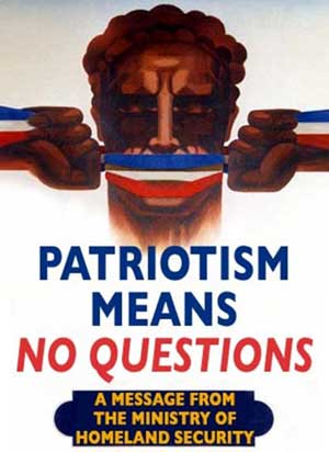 Patriotism Means No Questions