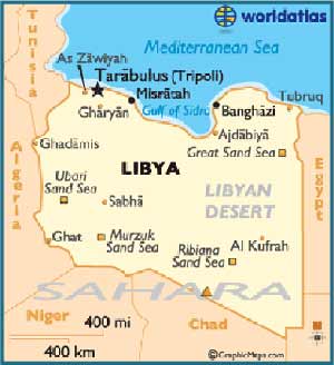 Map of Libya