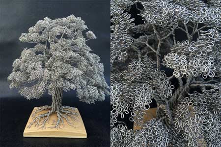 Dense Wire Tree Sculpture