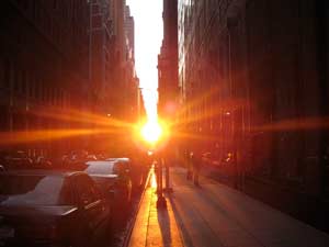 ManhattanHenge Narrow View