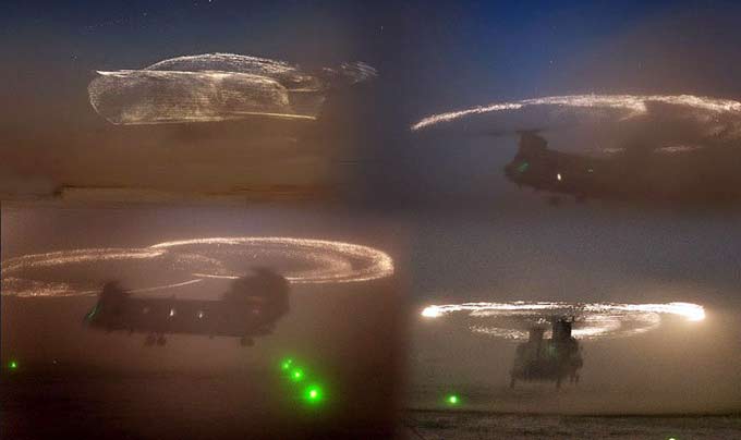 Helicopter Light Show