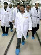 Ahmadinejad on a Plant Tour