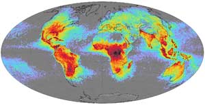 Lightning Strikes Counted from Space