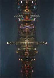 It's Hong Kong Harbour Rotated 90 Degrees