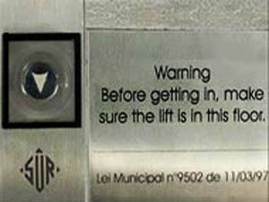 Elevator Warning