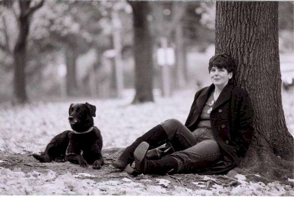 Diane with Dog