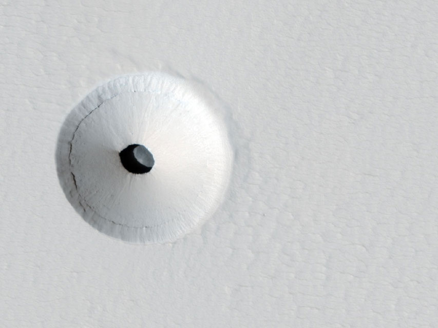 A Hole in Mars