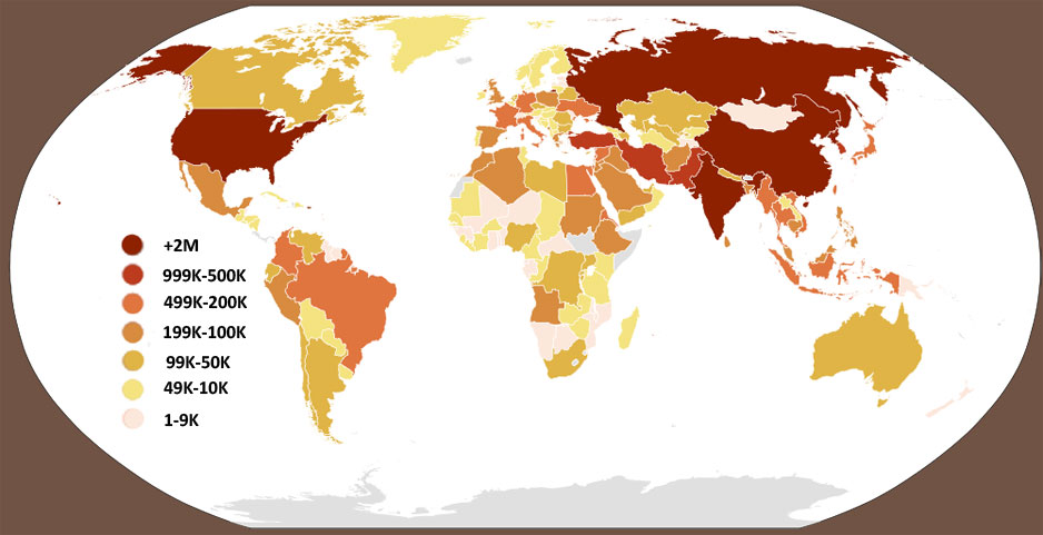 Countries by Soldier Count