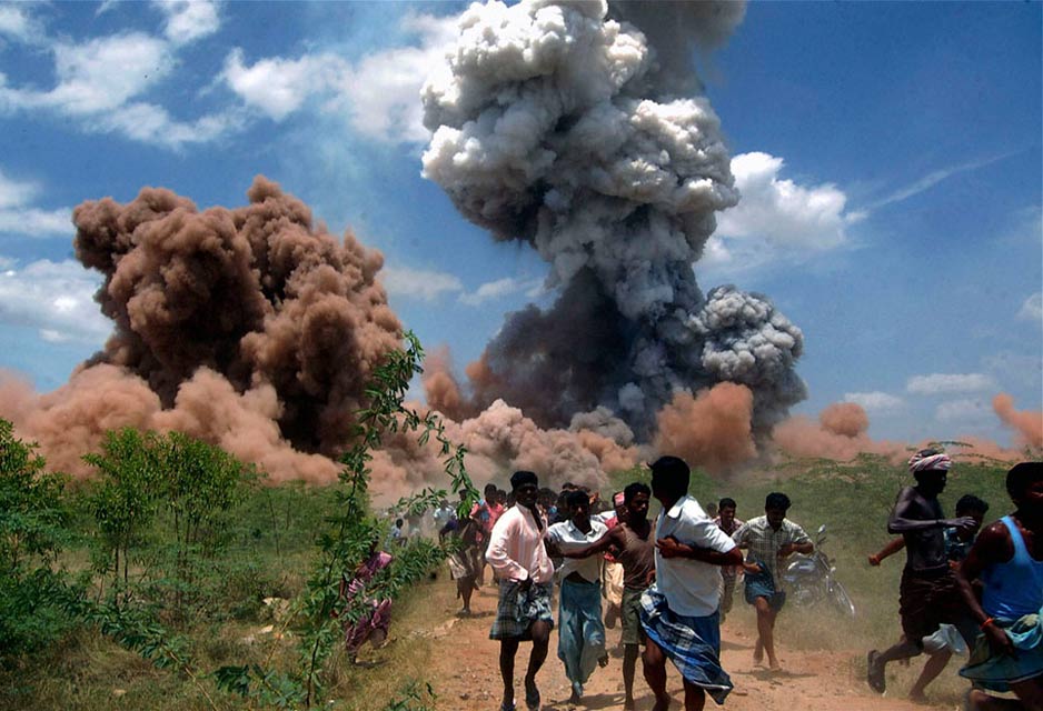 Outskirts of Sivakasi, India