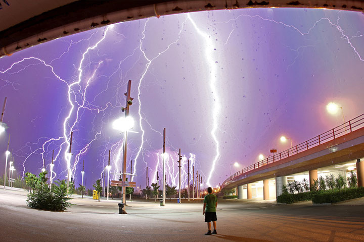 Lightning over Athens