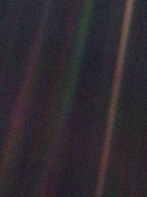 The Famous Pale Blue Dot 