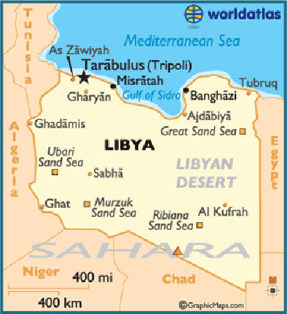 Map of Libya