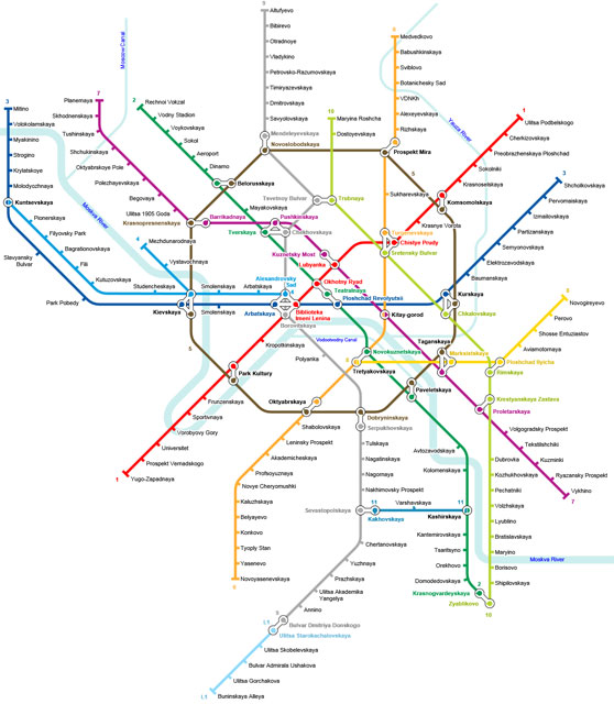 Moscow Metro Map