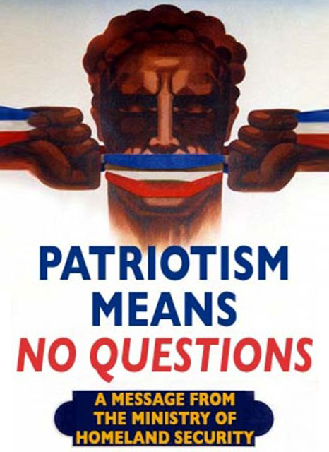 Patriotism Means No Questions