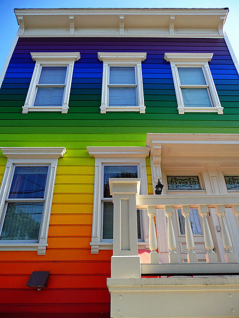 Rainbow House Front View