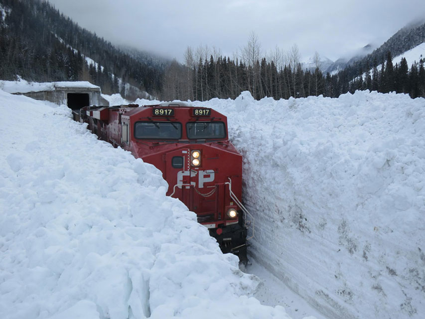 Snow Walls in Canada