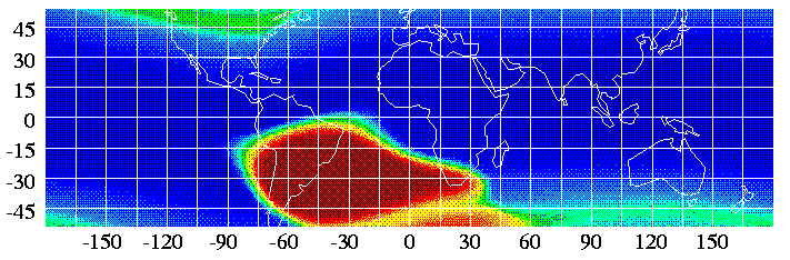 Satellite View of the South Atllantic Anomaly