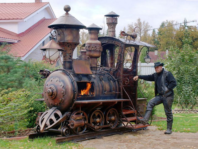 Steampunk BBQ Grill