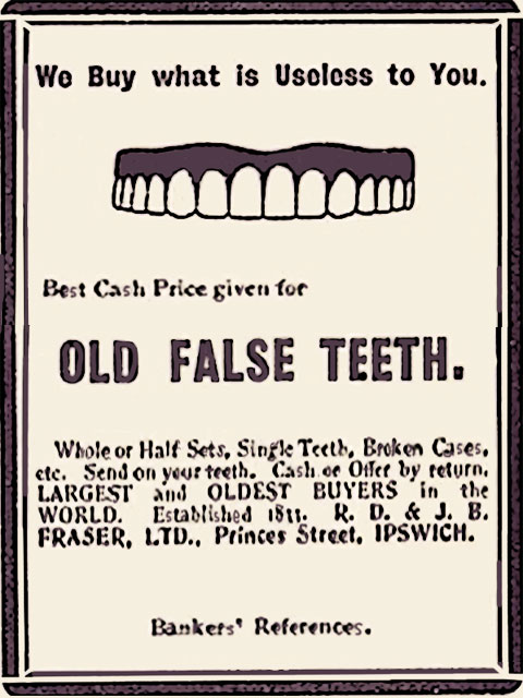 Sometimes Old False Teeth Can Come in Handy