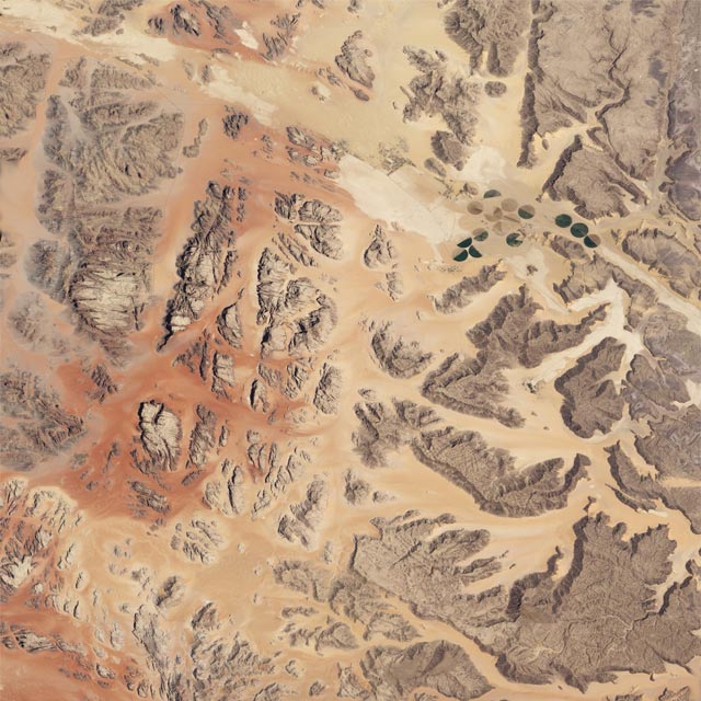 Satellite View Wadi Rum