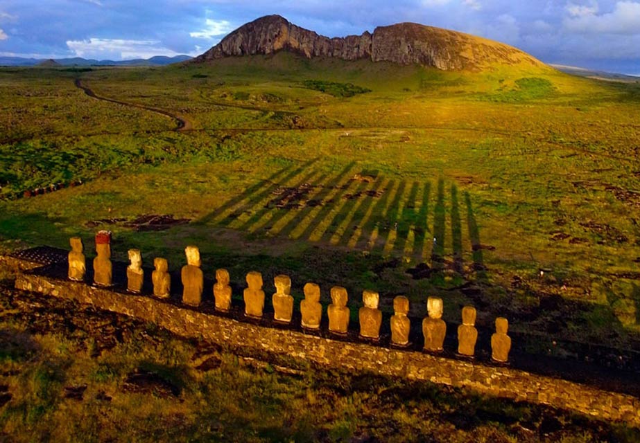 Moai Facing Inland at Ahu Tongariki